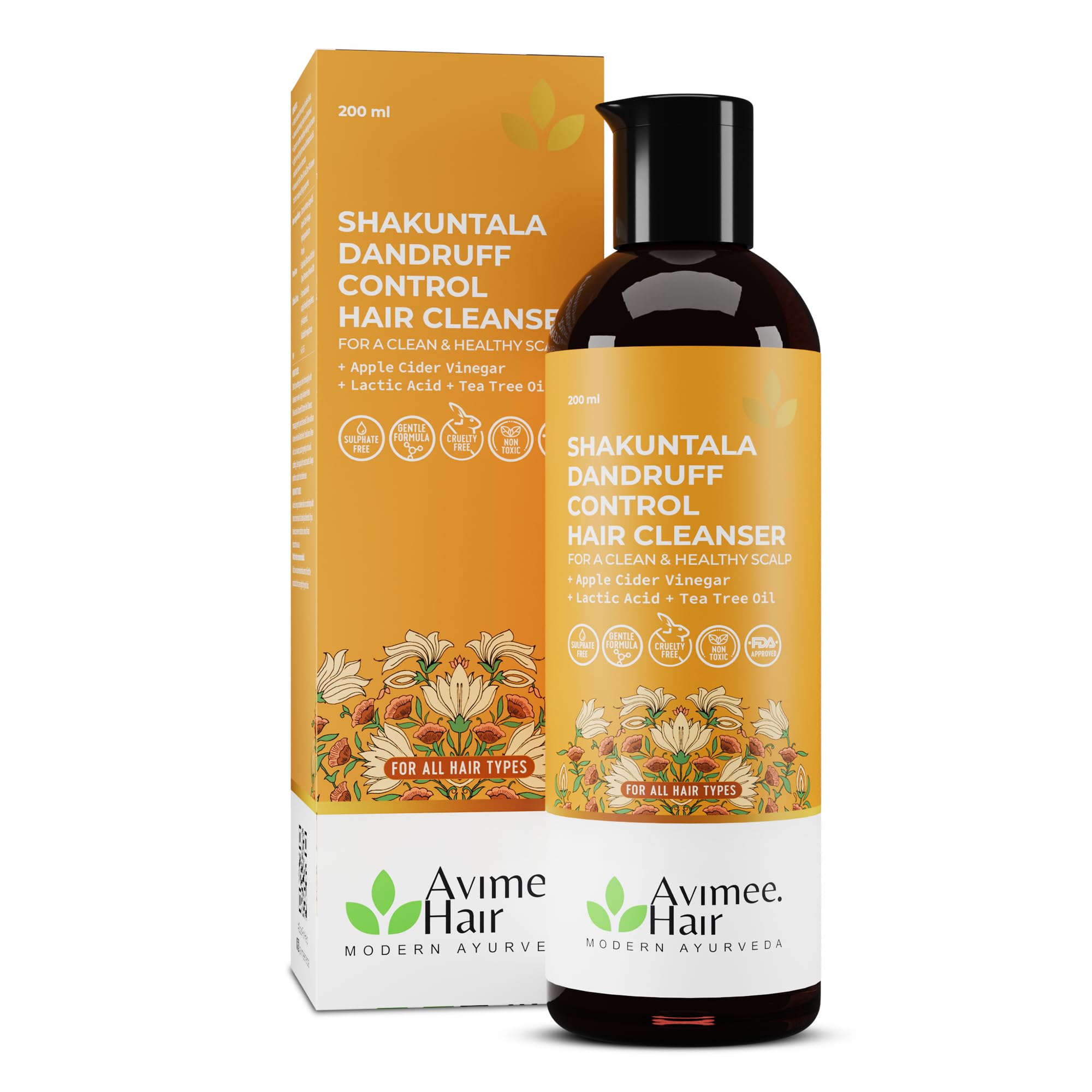 Avimee Herbal dandruff cleanser with aloe vera and tea tree oil
