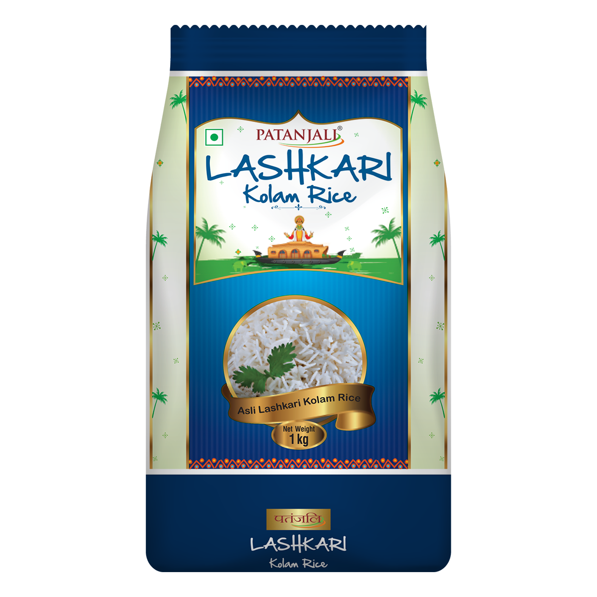 Patanjali Lashkari Kolam Rice 1 kg – view 1