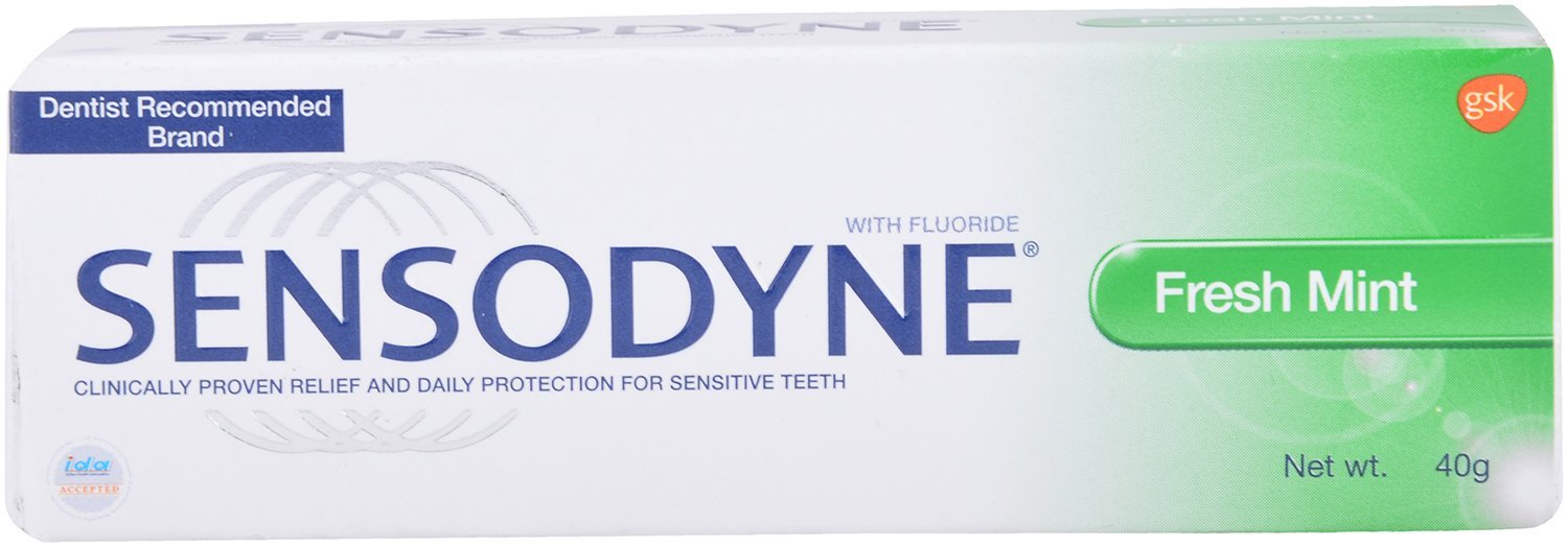 Sensodyne sensitive toothpaste in Fresh Mint, single 75 g tube