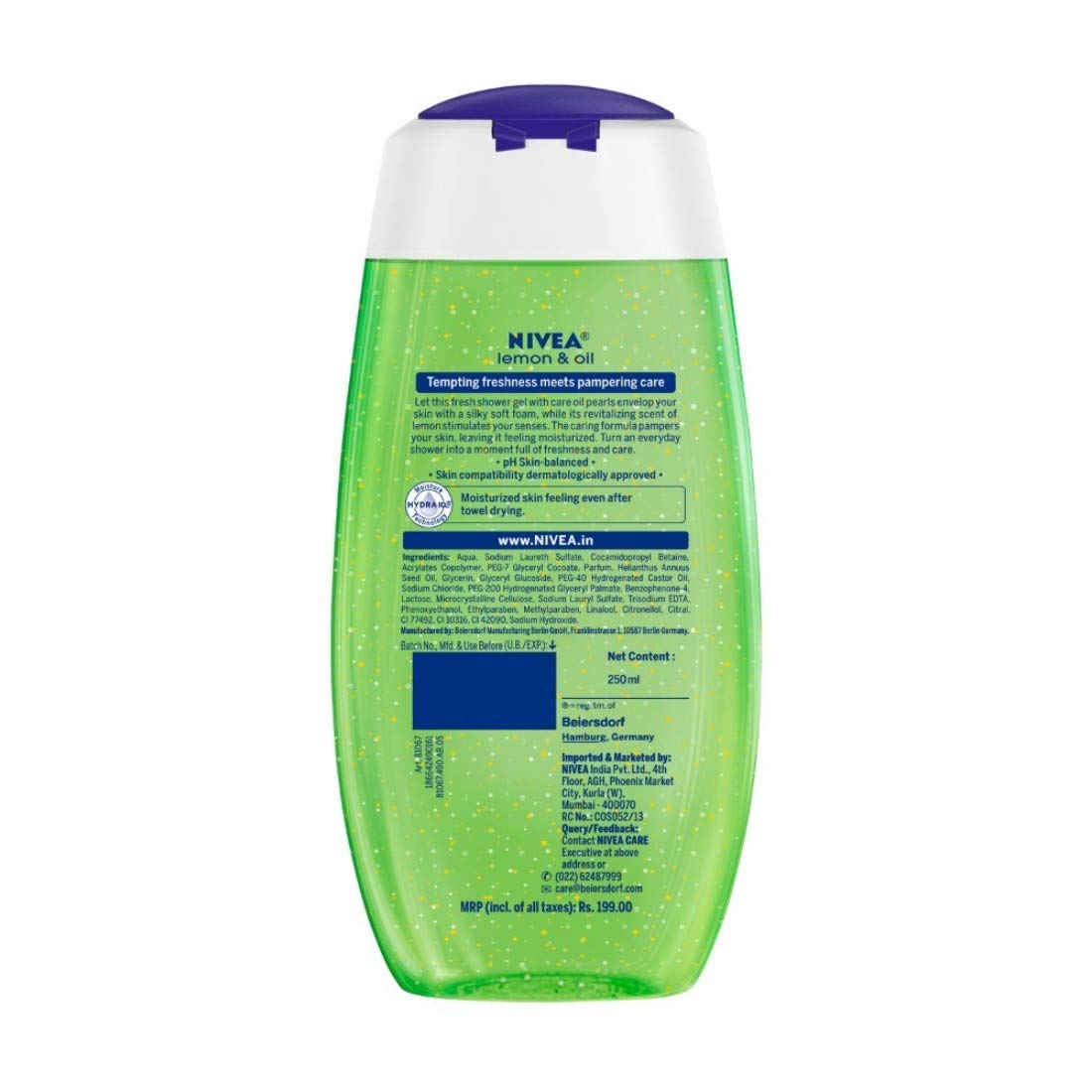 NIVEA Lemon and oil 250ml Body Wash (Pack of 3) – view 6