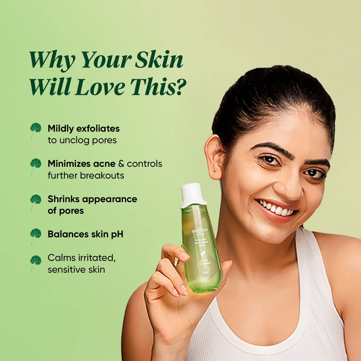Dot & Key Cica Calming Skin Clarifying Toner with Green Tea & Niacinamide – view 2