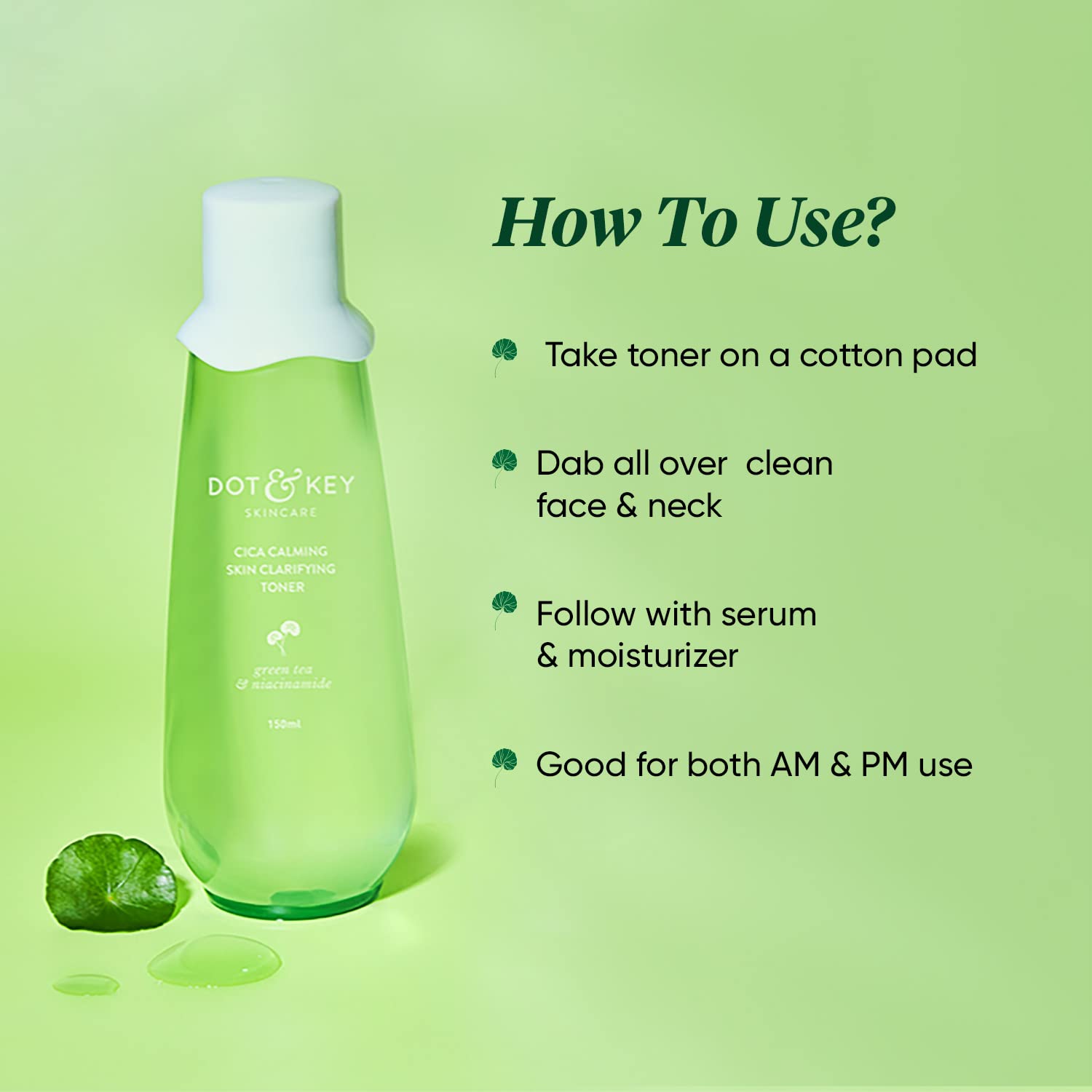 Dot & Key Cica Calming Skin Clarifying Toner with Green Tea & Niacinamide – view 6