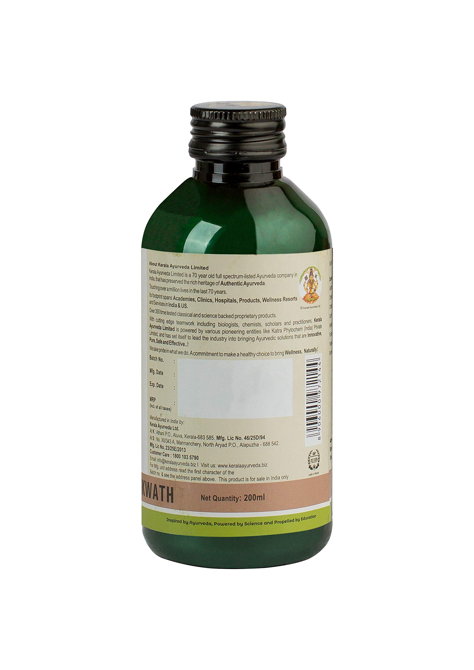 Kerala Ayurveda Gandharvahasthadi Kwath 200 Ml – view 3
