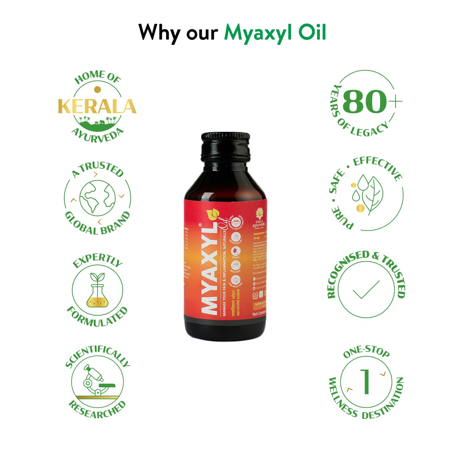 Kerala Ayurveda Myaxyl Ayurvedic Pain Relief Oil 60 ml – view 4