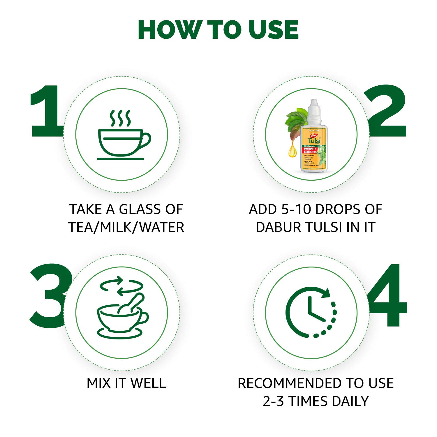 Dabur Tulsi Drops : 30ml (20ml + 10ml Free) – view 5