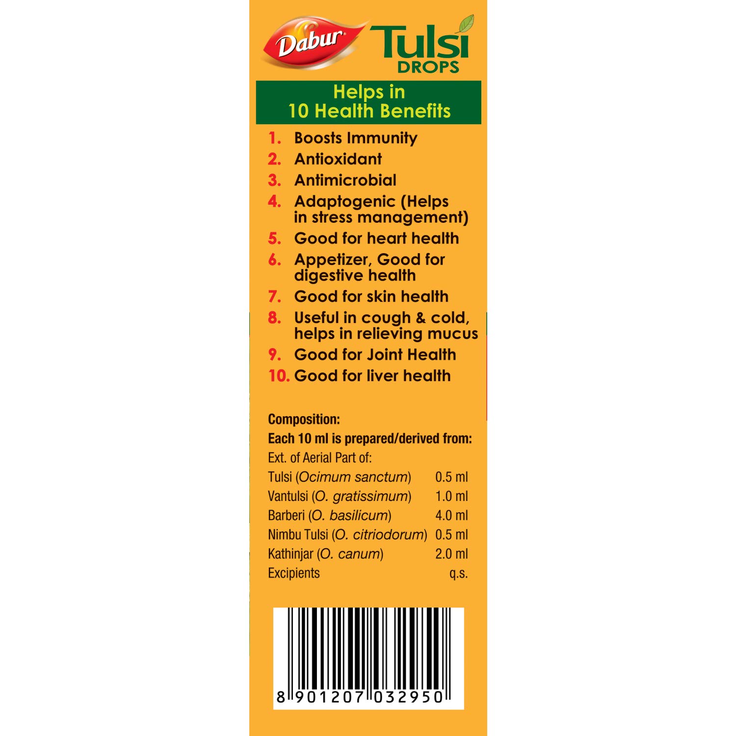 Dabur Tulsi Drops : 30ml (20ml + 10ml Free) – view 6