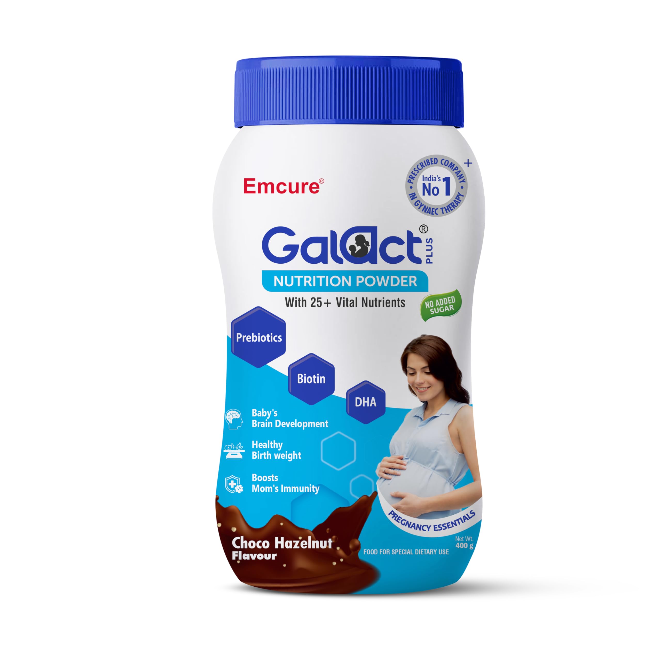 Galact Plus pregnancy nutrition powder tub in Choco Hazelnut