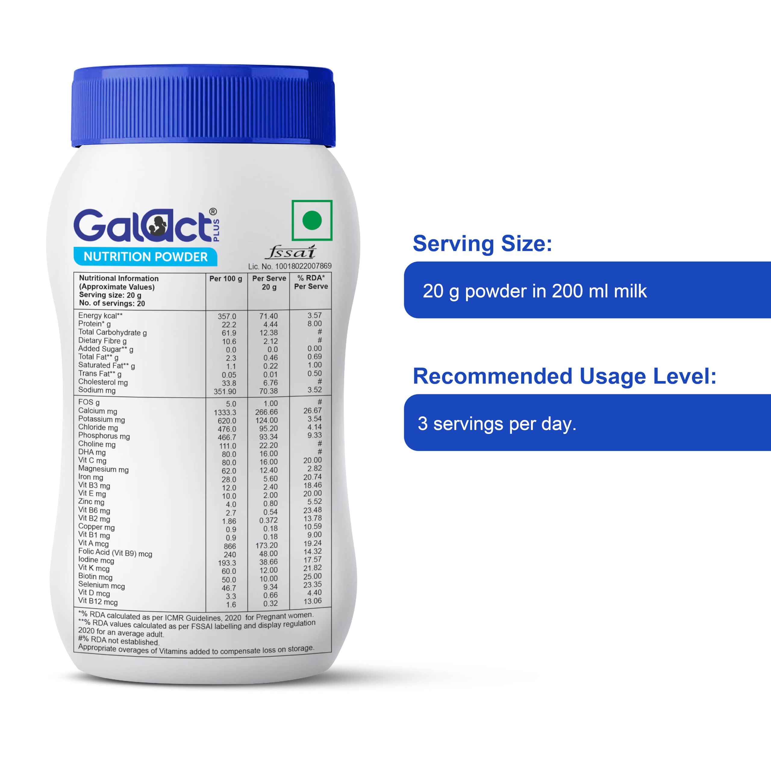 Galact Plus Nutrition Powder for Pregnant Women - Choco Hazelnut Flavour, 400gm – view 8