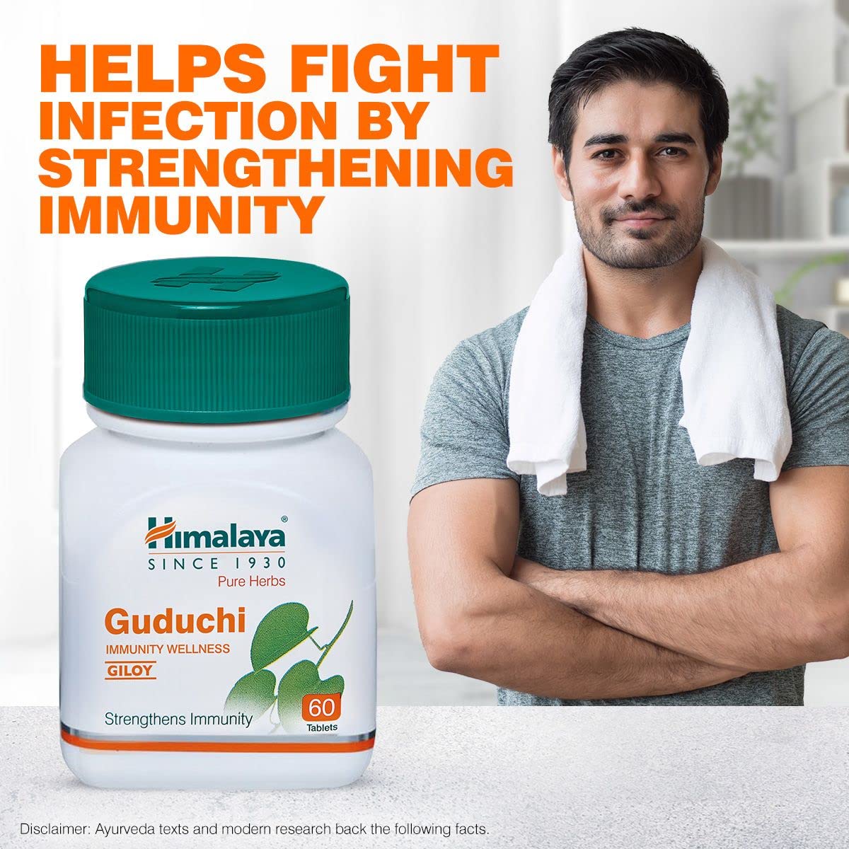 Himalaya Pure Herbs Guduchi Strengthens Immunity Wellness, Giloy, 60 Count – view 2