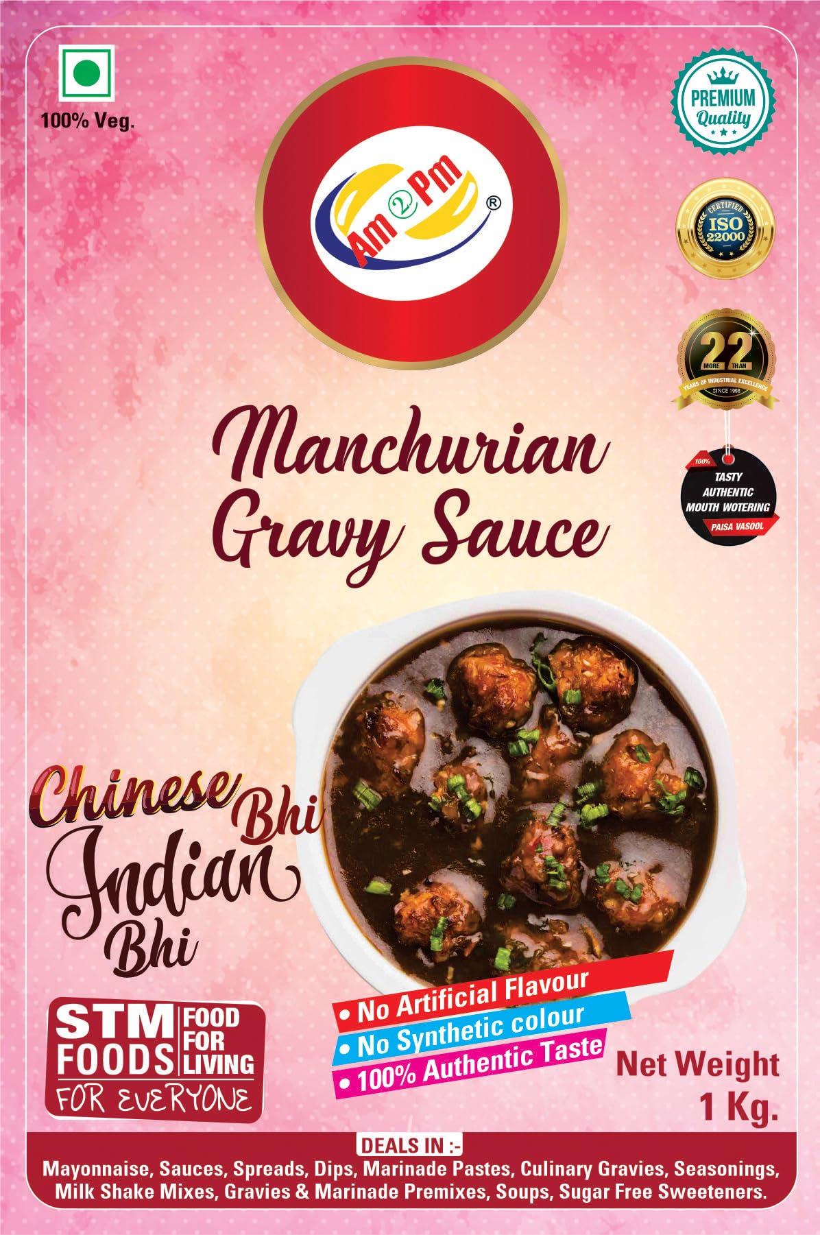 Am 2 Pm - Manchurian Gravy Manchurian Masala Tasty & Spicy Masala Chinese Spices Easy to Cook, 1 Kg – view 5
