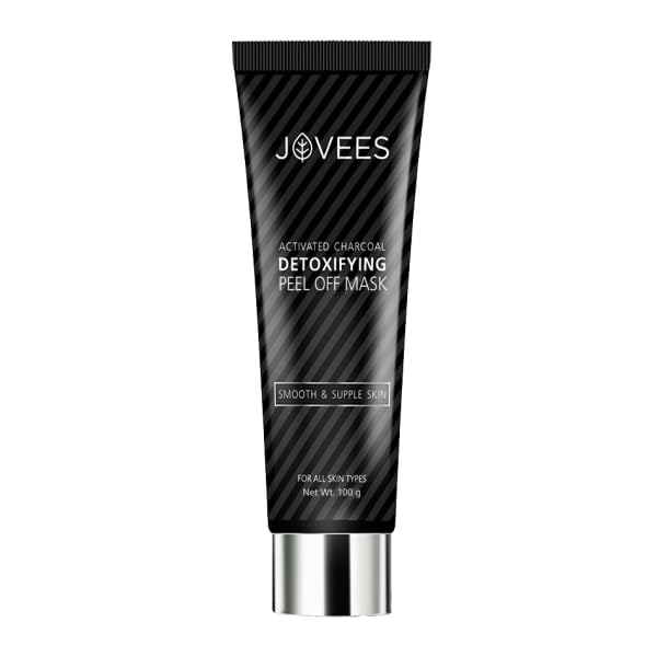 Jovees charcoal peel off face mask packaging with coffee scent