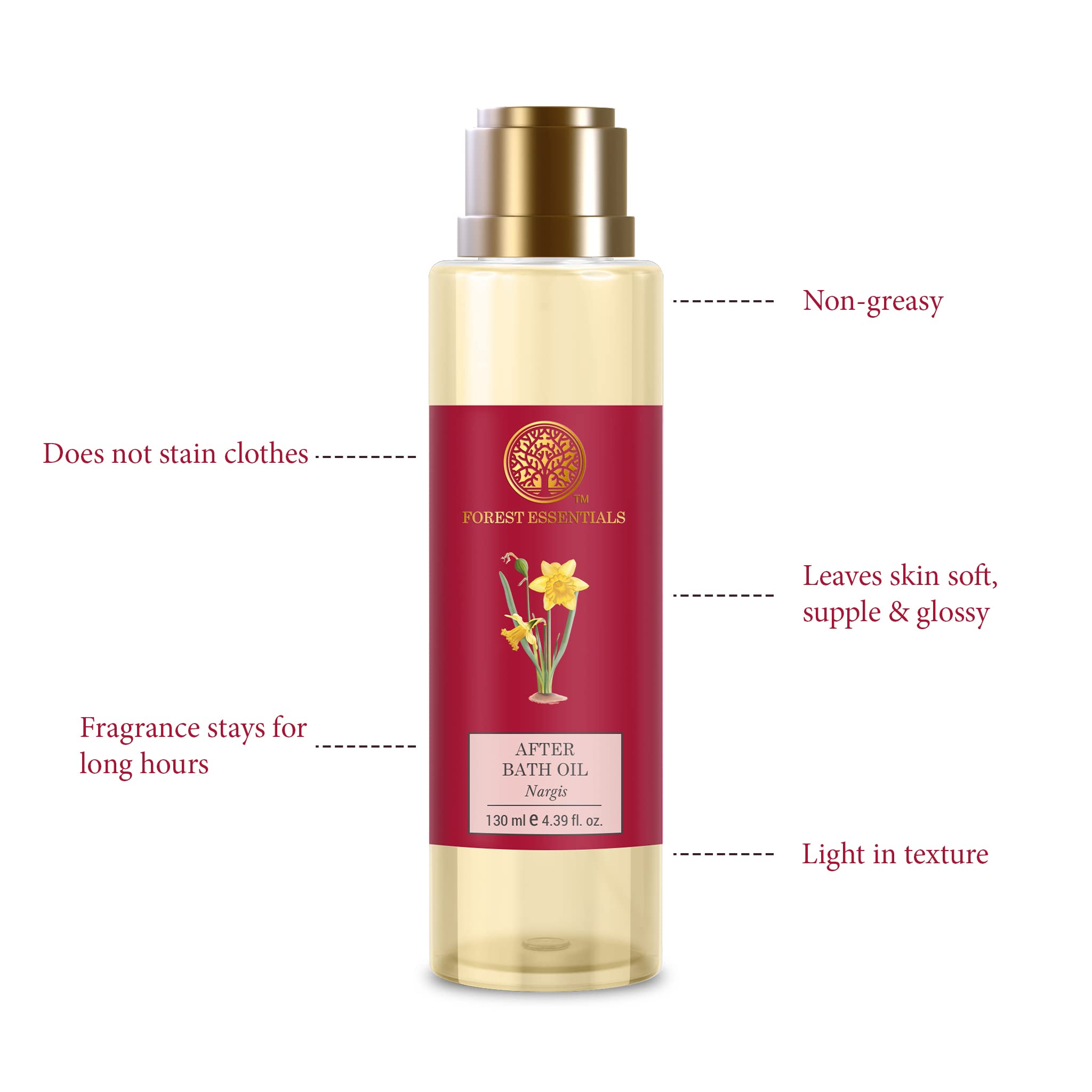 Forest Essentials After Bath Oil Indian Rose Absolute & Forest Essentials After Bath Oil Nargis Combo – view 6