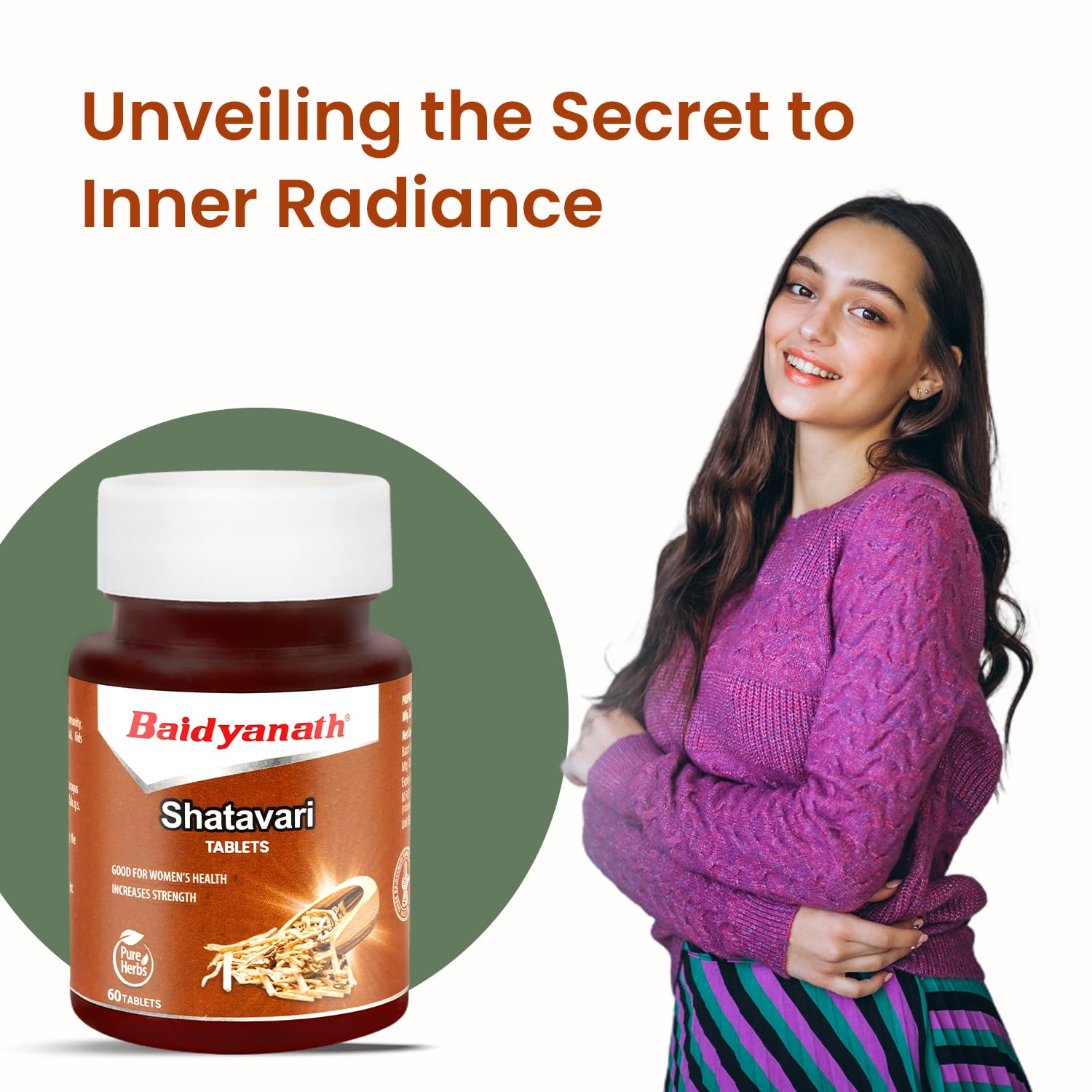 Baidyanath Shatavari Tablets: Hormonal Balance and Wellness Support for Women - 60 Tab (Pack of 1) – view 3