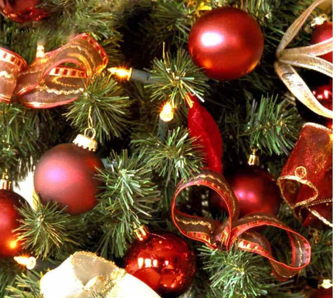 VRB Dec 24 Pcs Christmas Balls Ornaments Shatterproof Gold Xmas Trees Parties Decorations Balls for Holiday Wedding Party Decoration,with Hanging Hole (Golden & Red Mix 4 Cm) – view 5