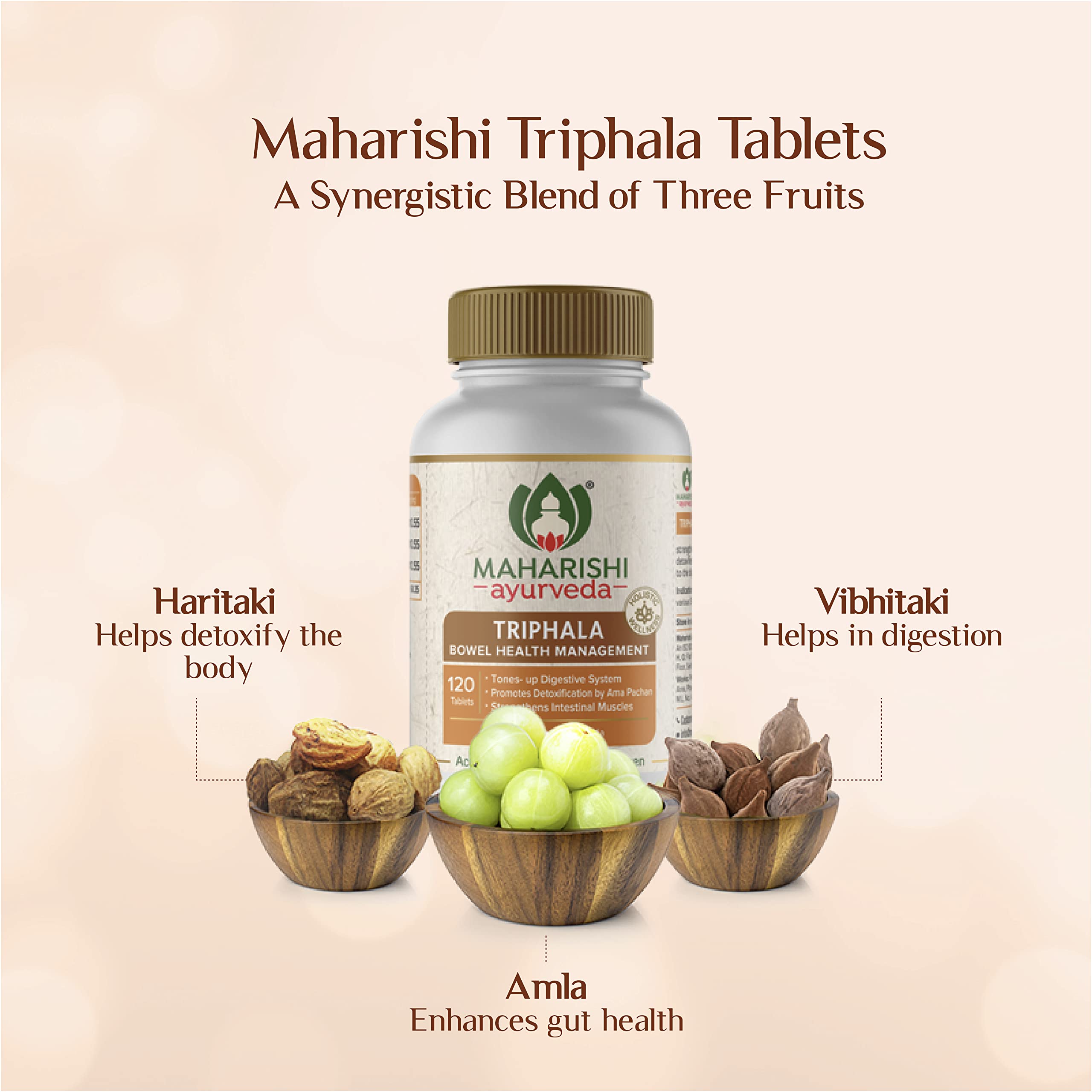 Maharishi Ayurveda Triphala Tablets 1000mg 120 Tablets – view 5