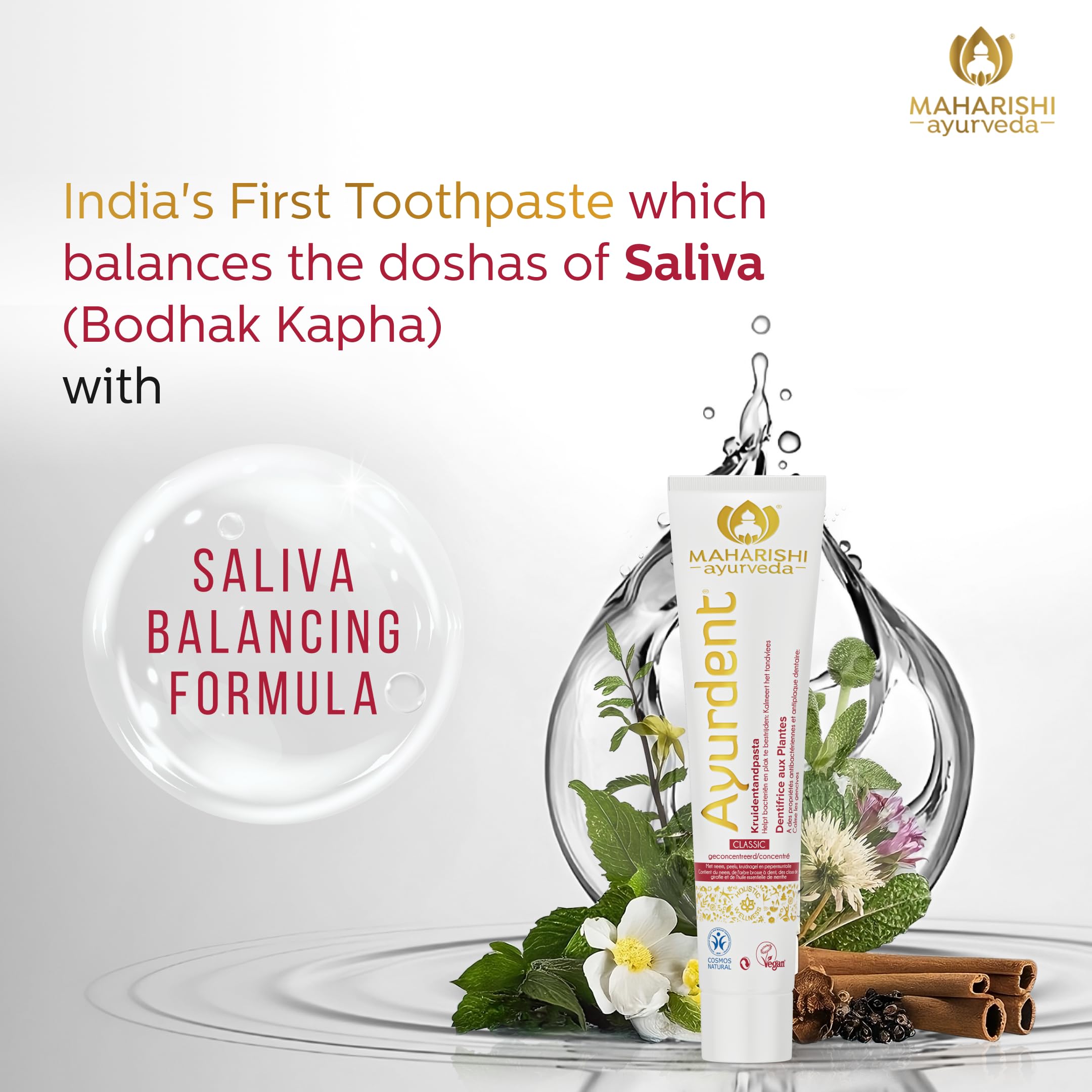 Maharishi Ayurveda Ayurdent Mild Herbal Ayurvedic Toothpaste - All Natural – view 3