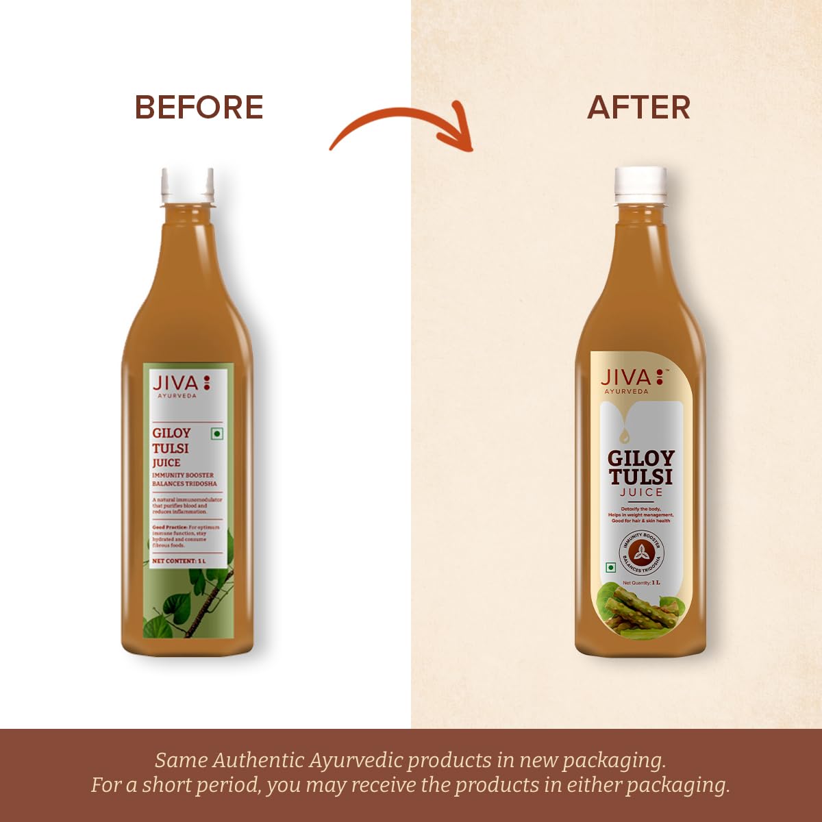 Jiva Giloy Tulsi Juice - 1Liter (Pack of 2) – view 4