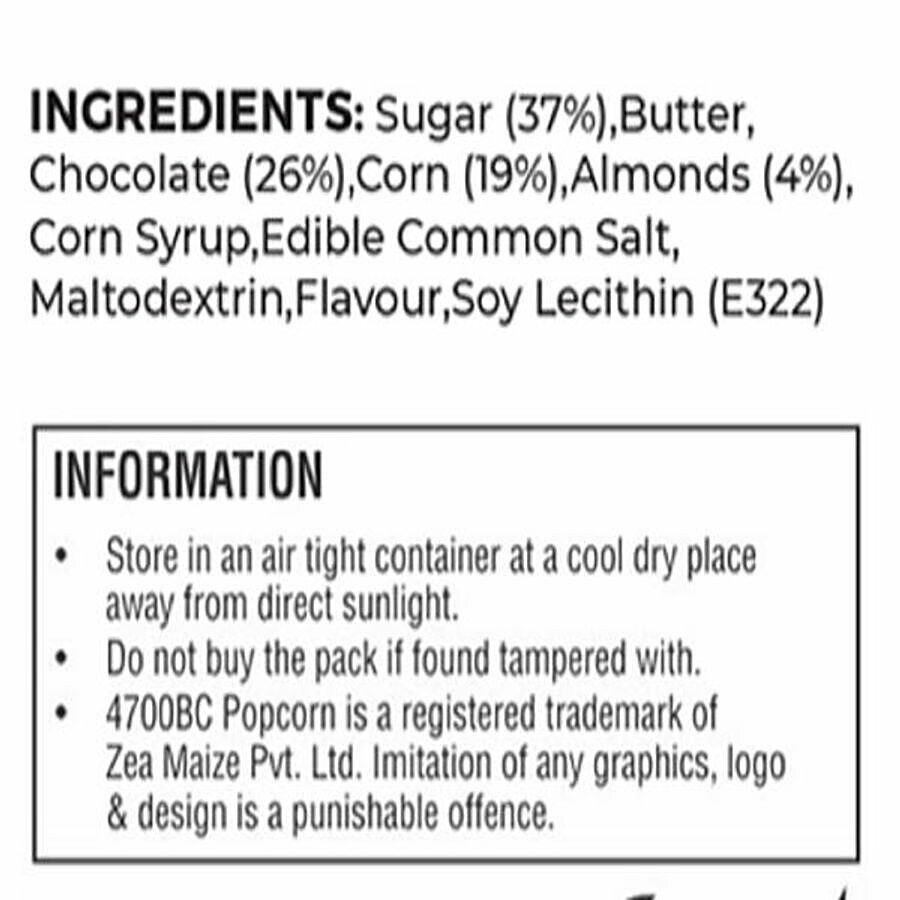 4700BC Nutty Tuxedo Chocolate Gourmet Popcorn 150 g – view 2