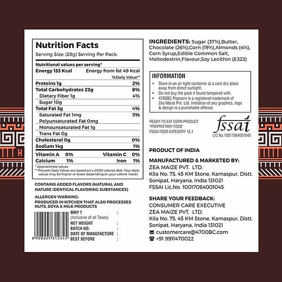 4700BC Nutty Tuxedo Chocolate Gourmet Popcorn 150 g – view 3