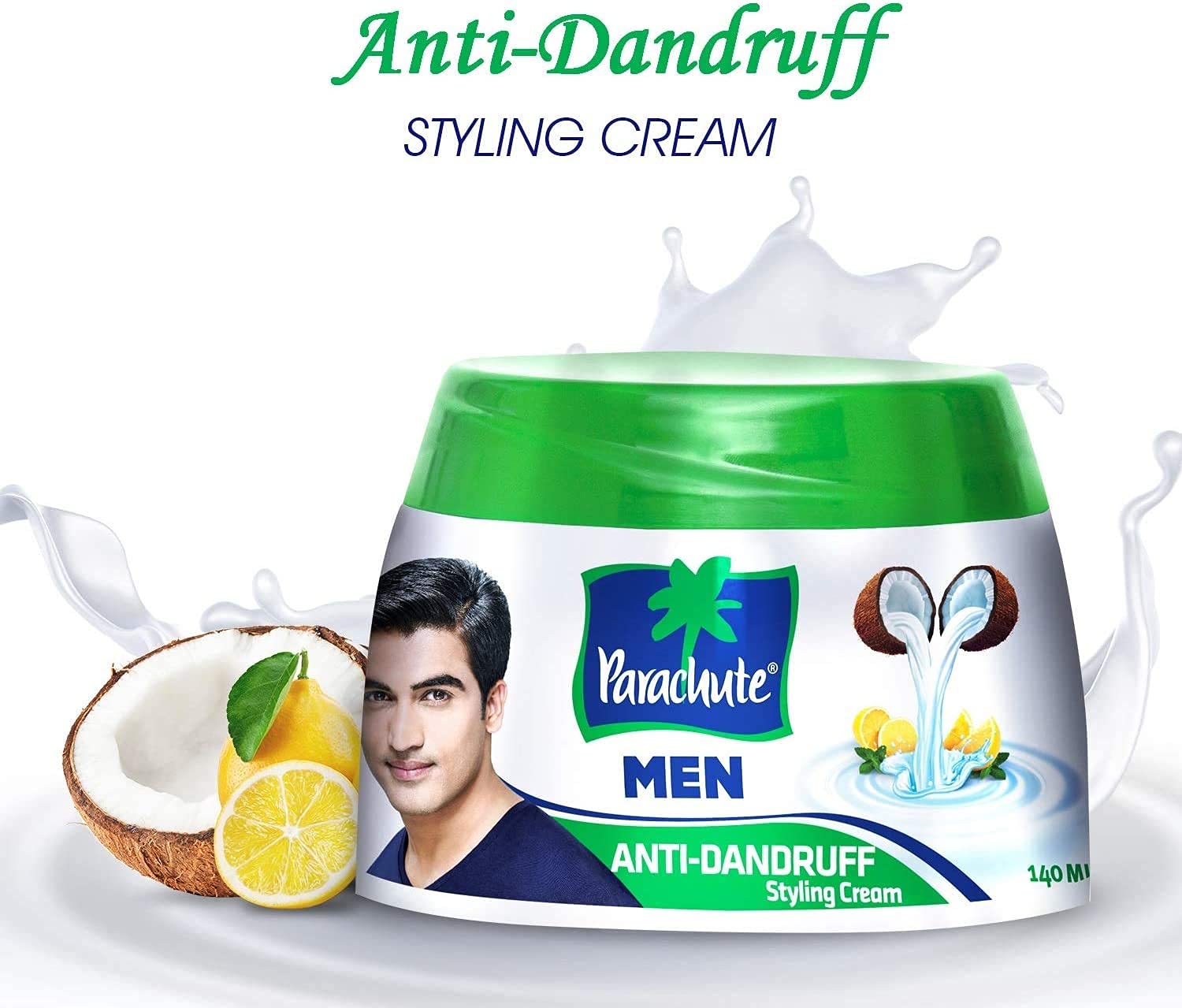ADAM ZAC Parachute Anti-Dandruff Hair Cream For Men, 2 x 140 ml – view 2