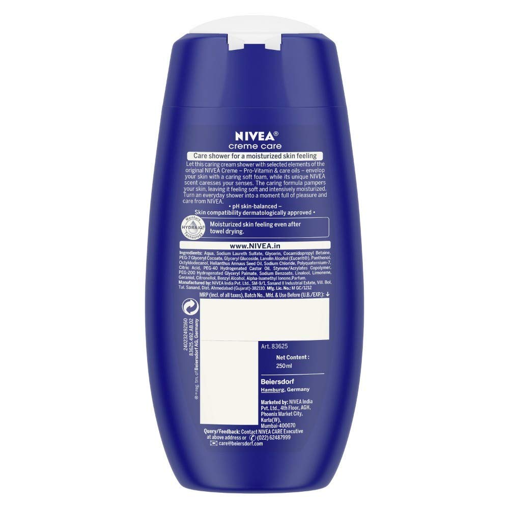 NIVEA Creme Care Shower Cream, 250 ml with Free Loofah – view 6