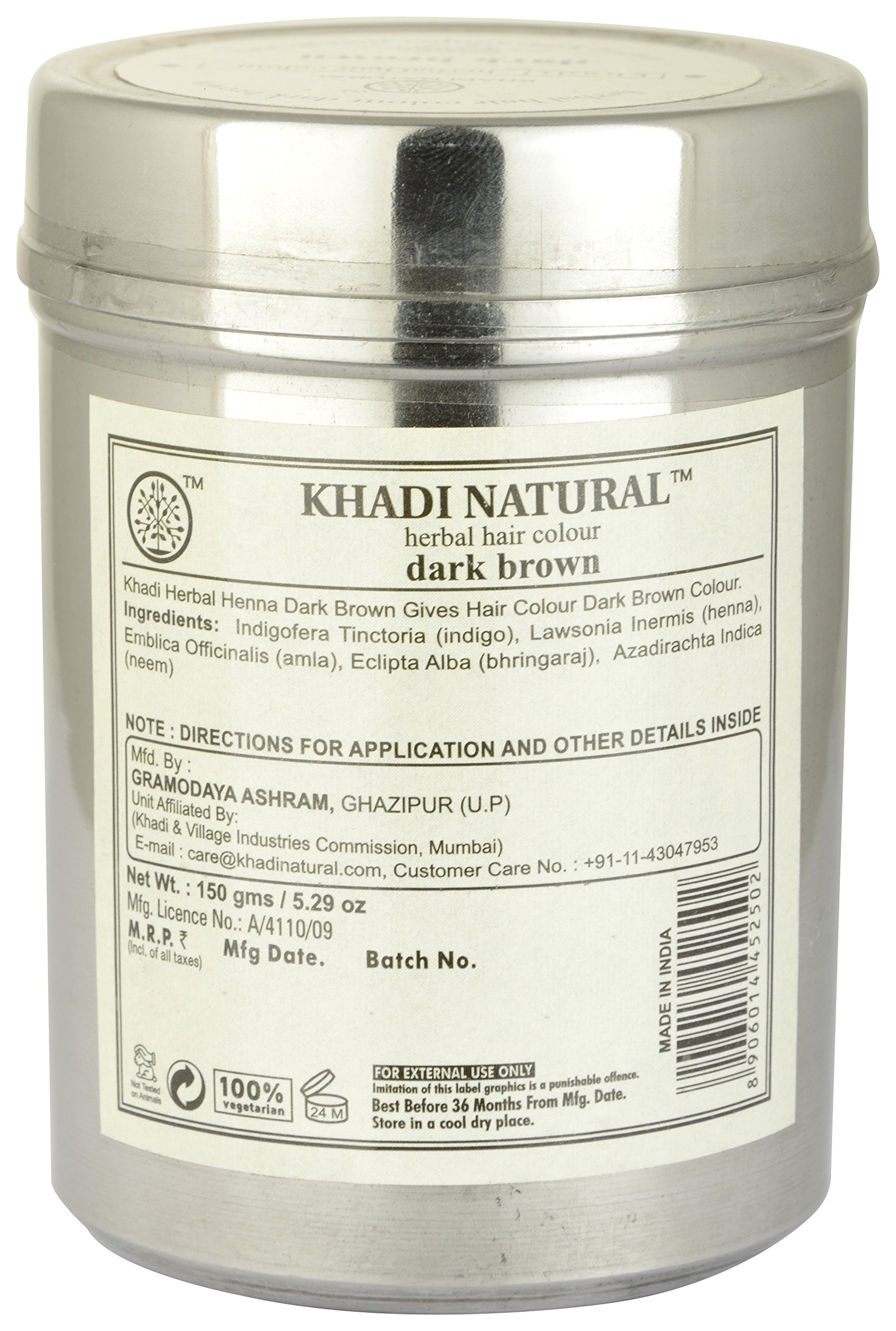 Khadi Natural Dark Brown Hair Colour – view 2