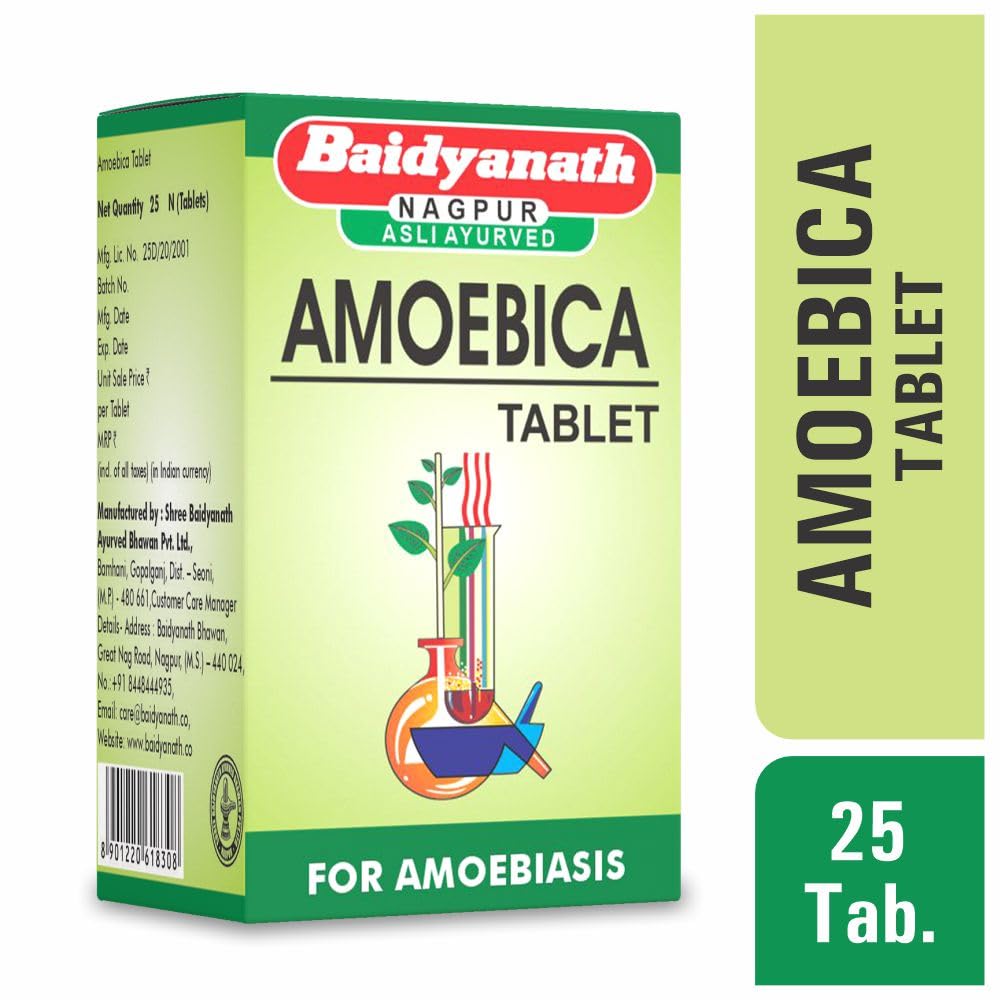 Baidyanath Amoebica I Ayurvedic Diarrhea Medicine I Pack of 1-25Tab – view 2