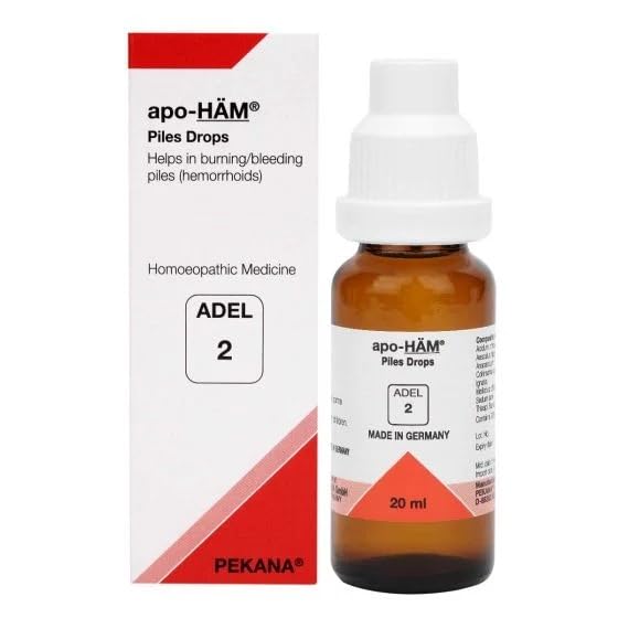 Two-bottle pack of ADEL 2 Apo-Ham homeopathic drops