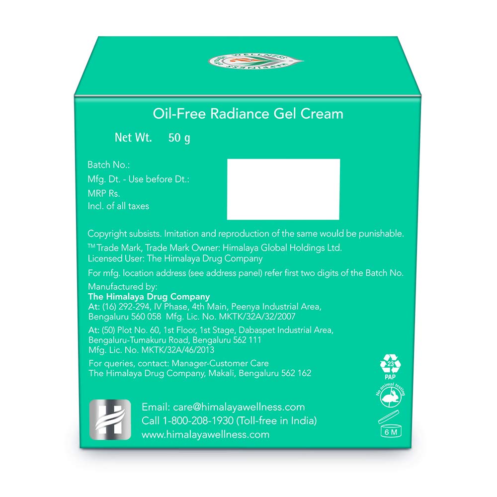 Himalaya Oil Free Radiance Gel Cream, 50g – view 3