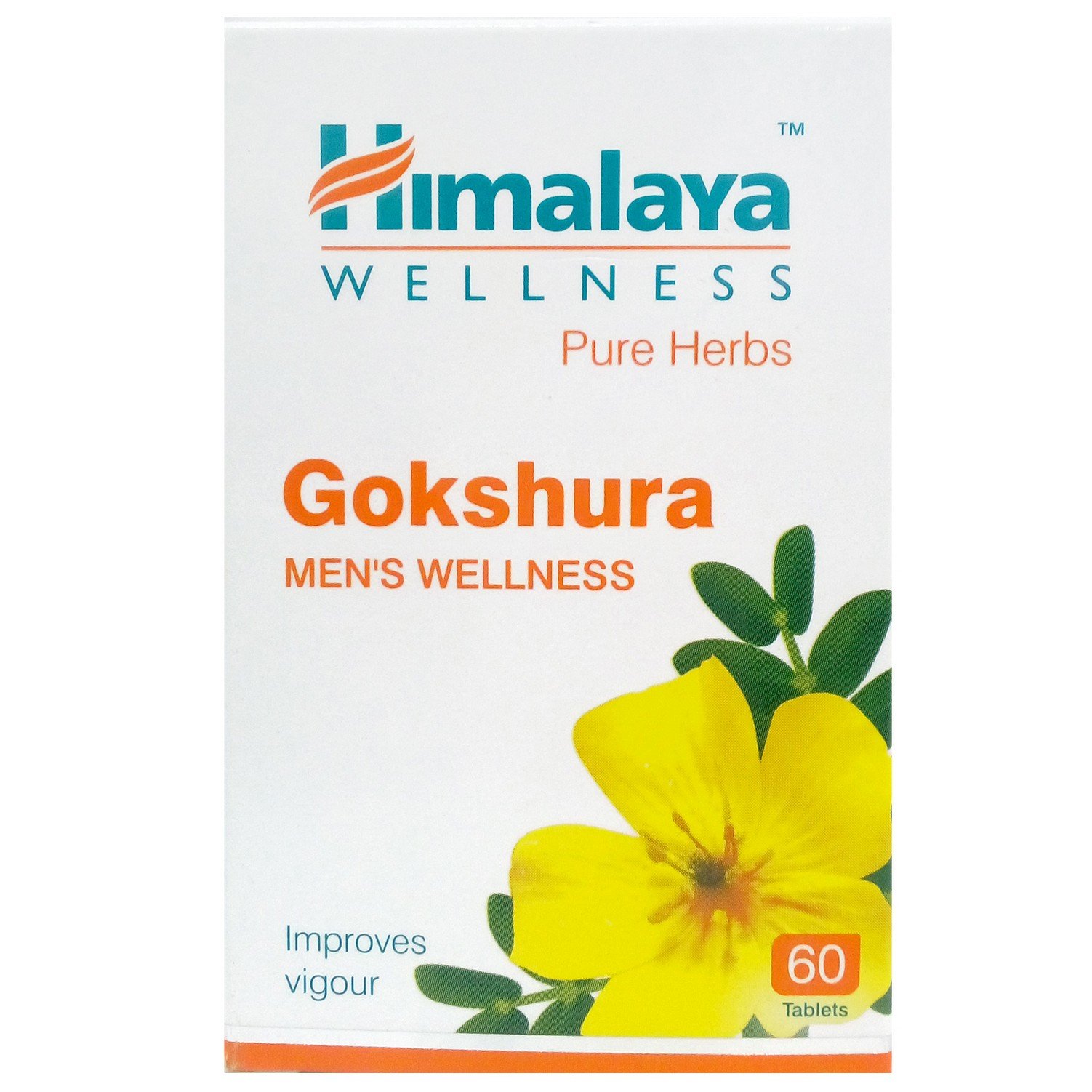 Front view of Himalaya Gokshura men's wellness tablets box