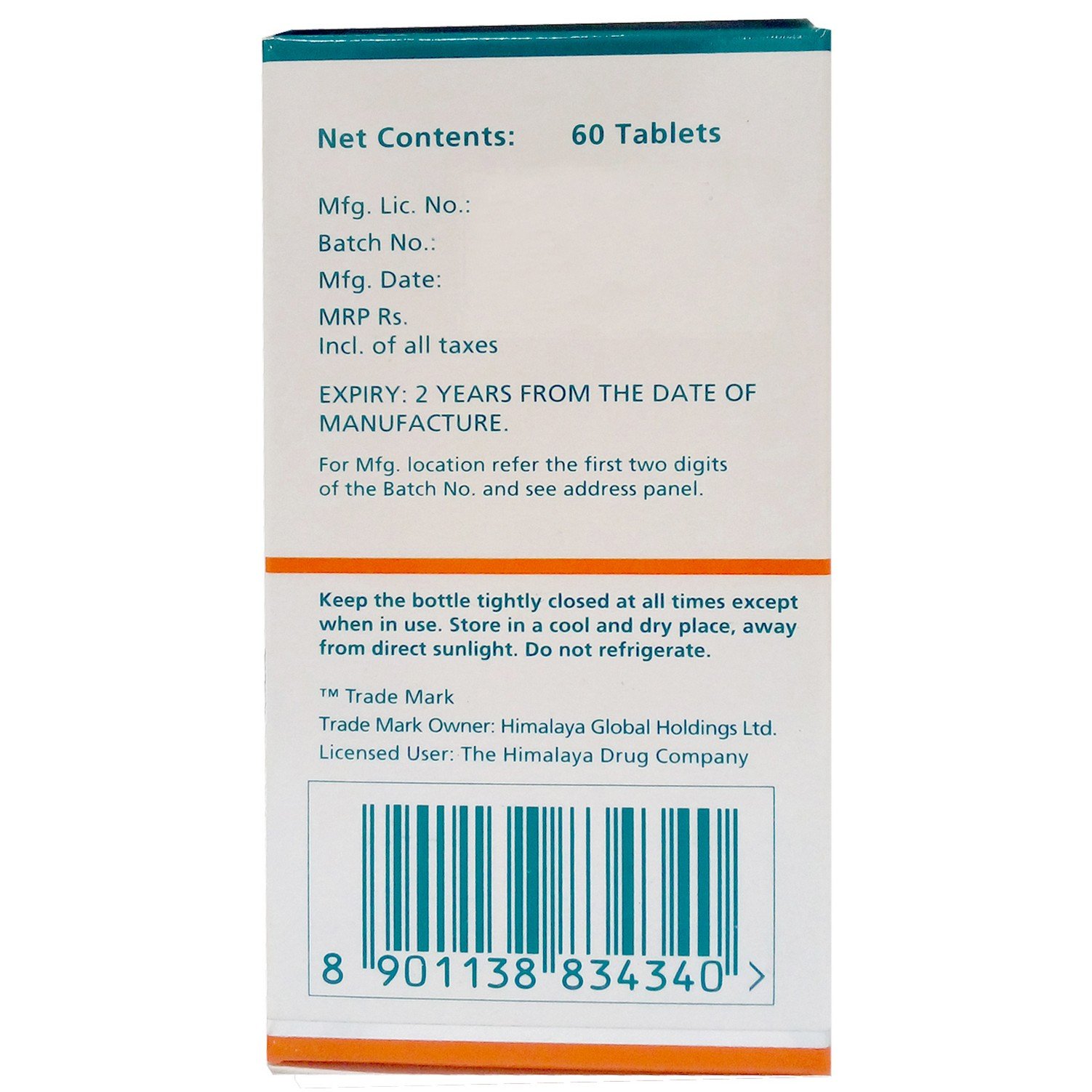 Himalaya Men's Wellness Tablets - Gokshura, 60 Pieces Carton – view 2