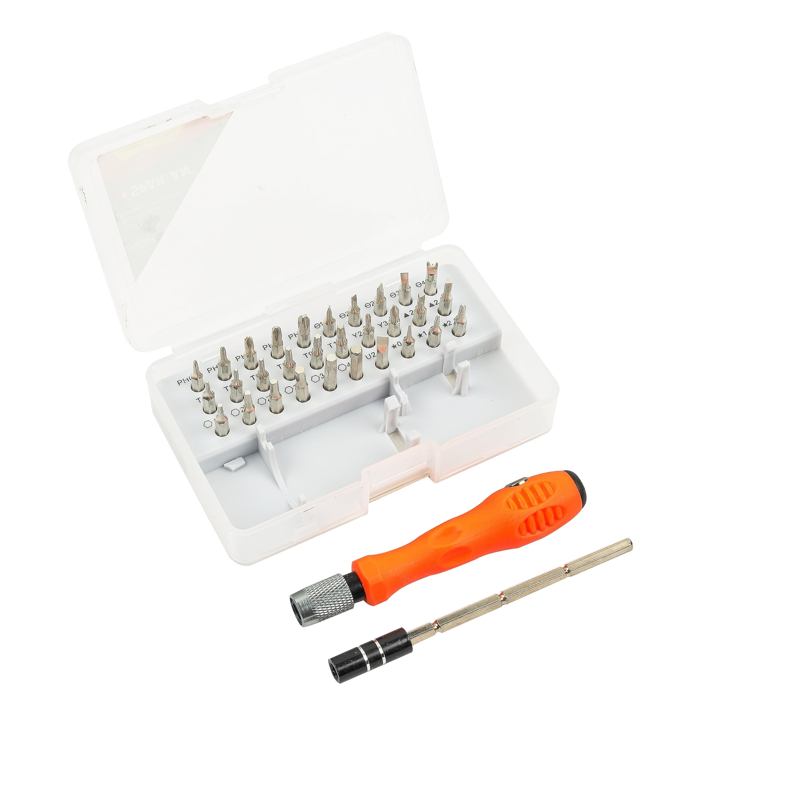 SPARTAN precision screwdriver kit with assorted micro screwdriver bits