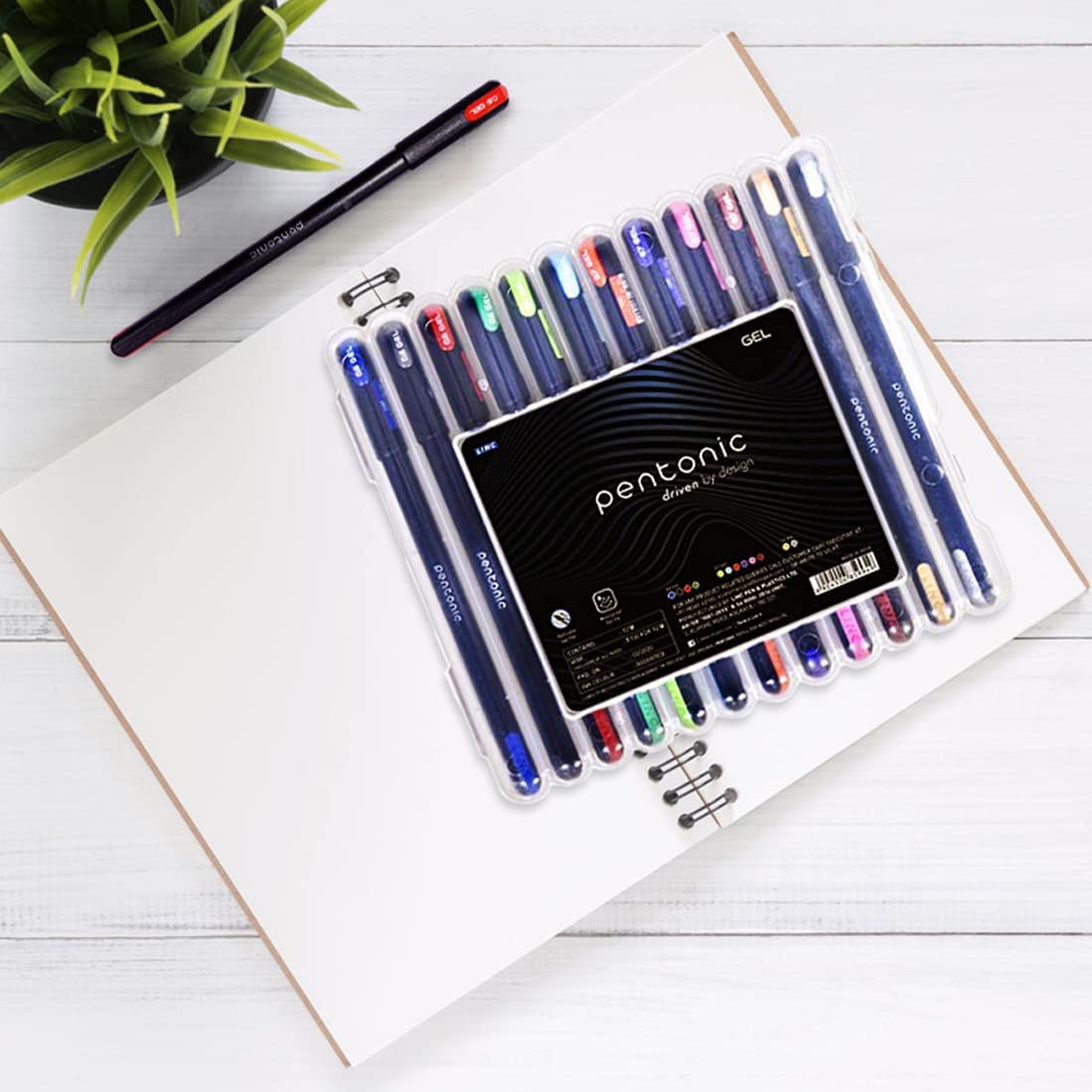 Pentonic Multicolor Gel Pen With Hard Box Case – view 2