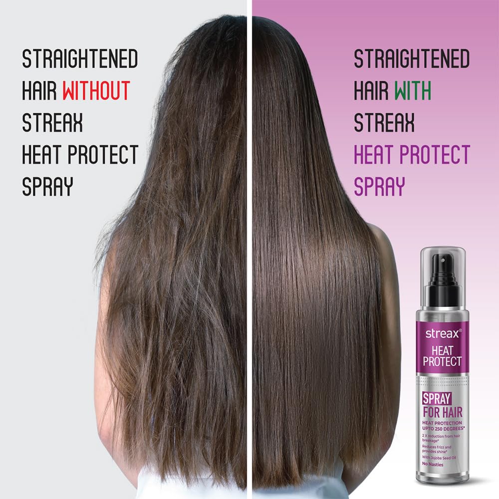Streax Heat Protectant Spray for Hair - 100 ml, Hair Styling Spray for Women & Men I Heat Protection Spray from heat – view 4