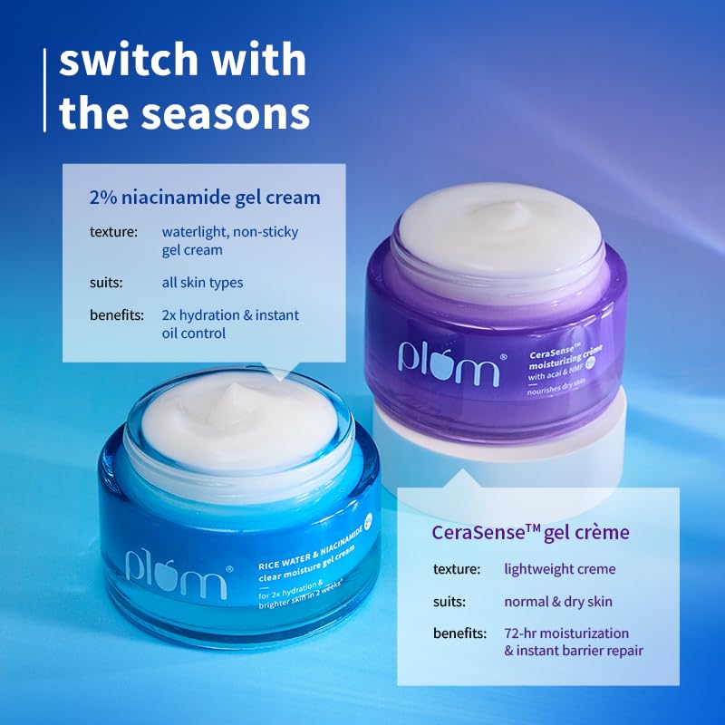 Plum 2% Niacinamide & Rice Water Superlight Gel Cream Moisturizer for Face – view 8
