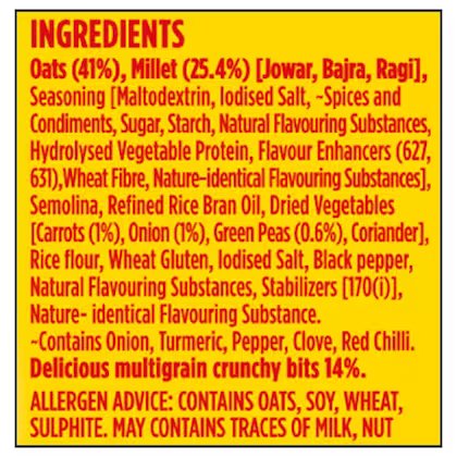 Saffola Masala Oats - Karara Crunch, Classic Masala, Tasty Recipe, 42 g – view 7