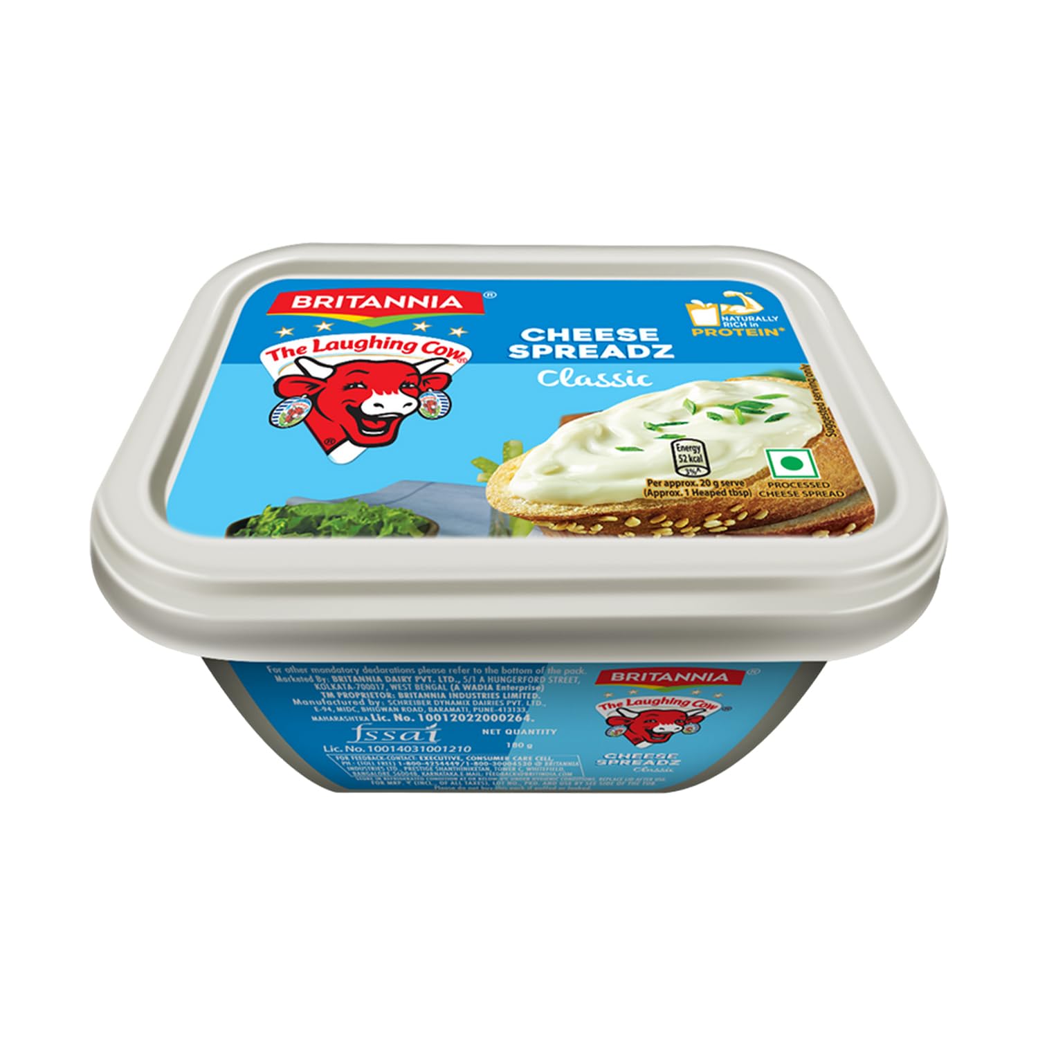 Britannia classic cheese spread tub for bread and snacks