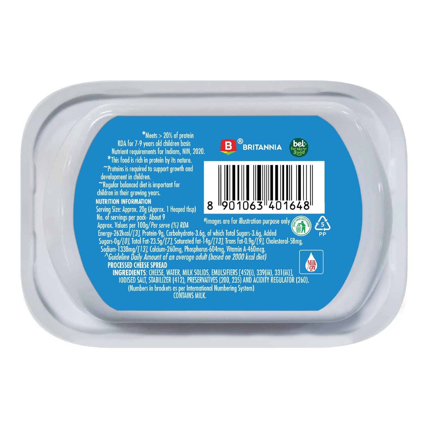 Britannia The Laughing Cow Cheese Spread Classic, 180 g – view 2