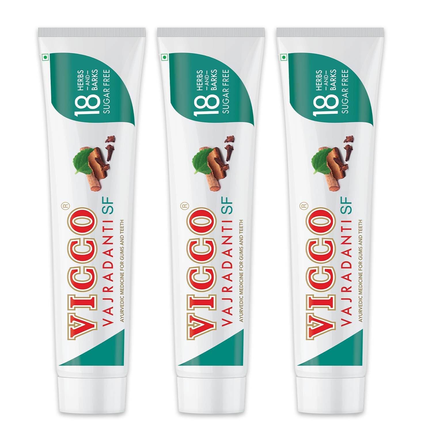 Vicco Vajradanti Ayurvedic Paste with 18 essential Herbs and Barks Sugar Free Flavour 160 gms(Pack of 3) – view 5