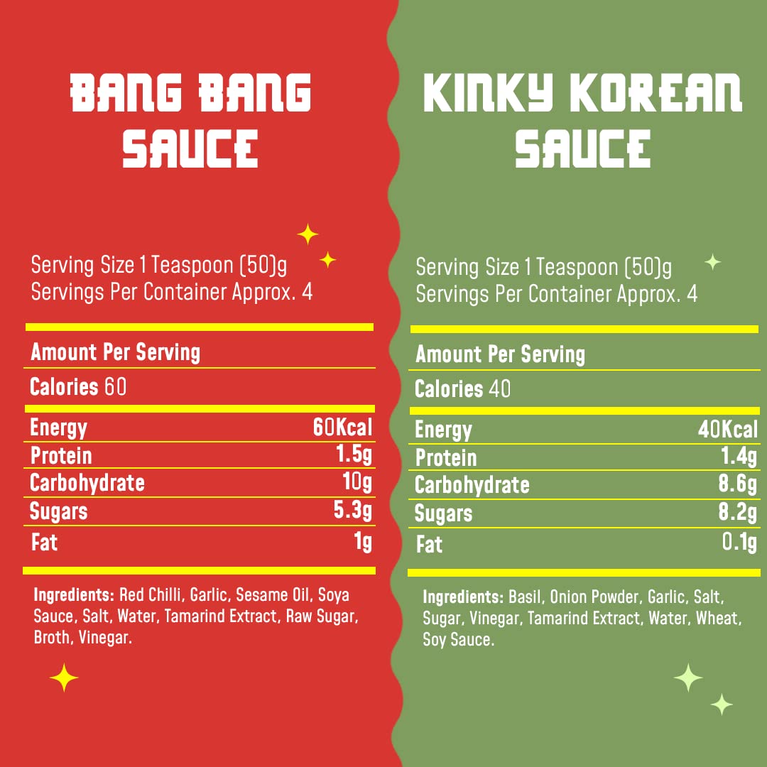 MasterChow Low Calories Cooking Sauce Kit with Bang Bang Chilli Garlic Stir-Fry Sauce & Holy Basil Kinky Korean Cooking Sauce – view 8