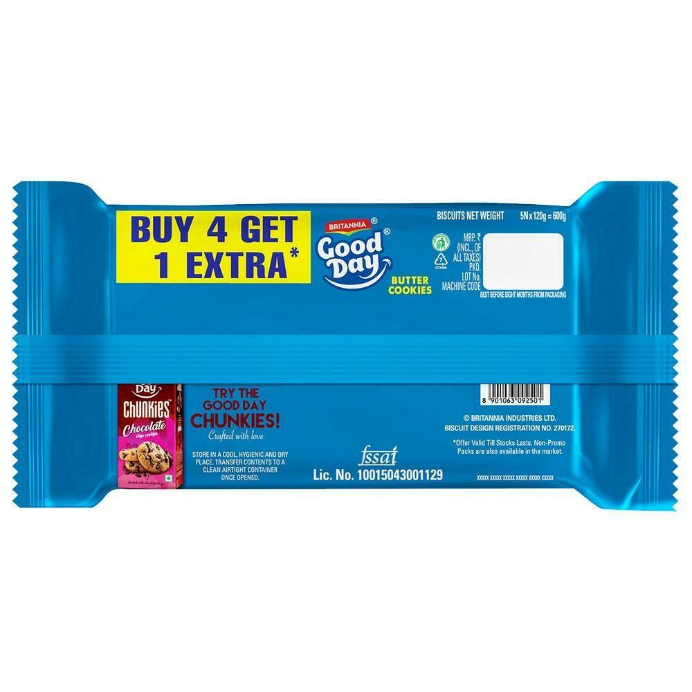 Britannia Good Day Butter Cookies Combo 600 G (Buy 4 Get 1) – view 2