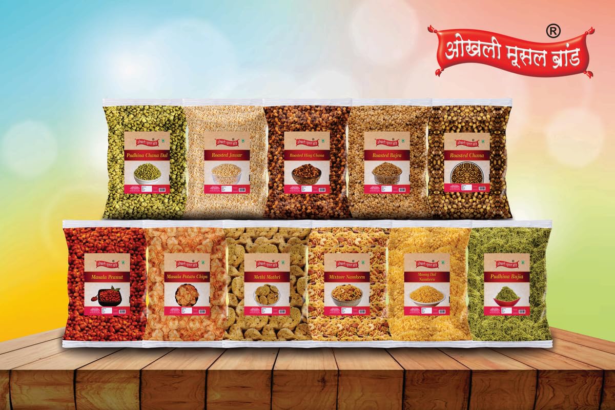 OKHLI MUSAL BRAND Marathi Namkeen Fanindrapura Famus Bhakarwadi Snack/Nagpur Mini Bhakarwadi – view 3