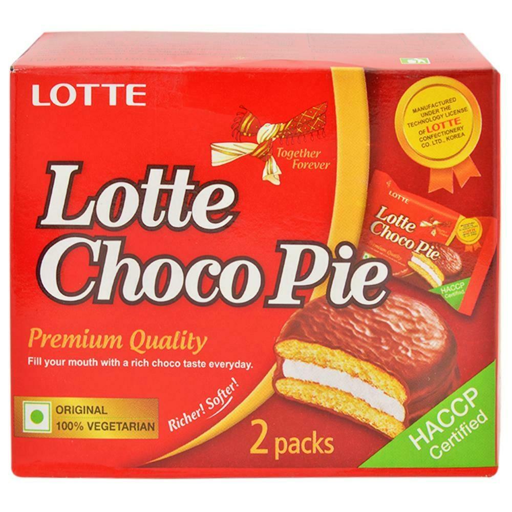 Boxed Lotte Choco Pie chocolate marshmallow snack pack