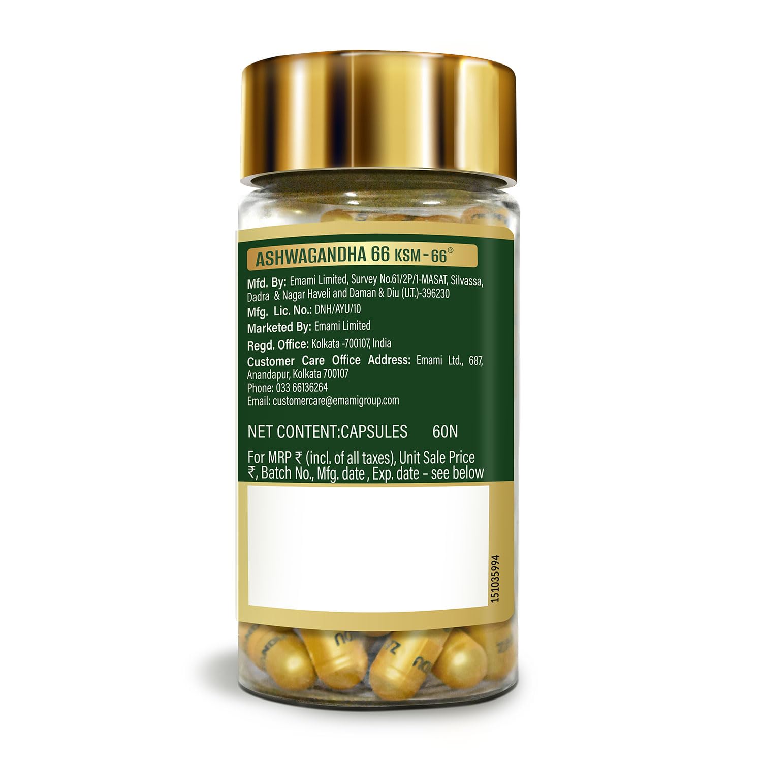 Zandu Ashwagandha KSM-66 (600 mg high dose formula) Tablets – view 3