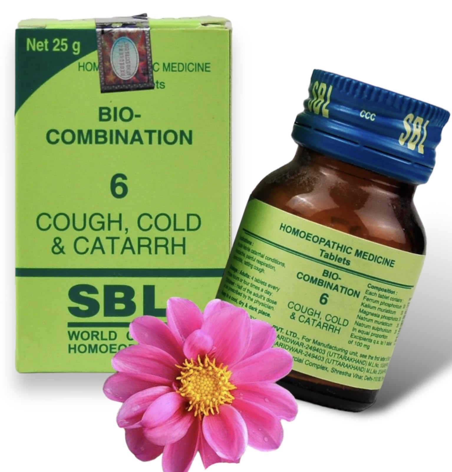 SBL Bio Combination 6 Cough Cold Homeopathy (25g) – view 2