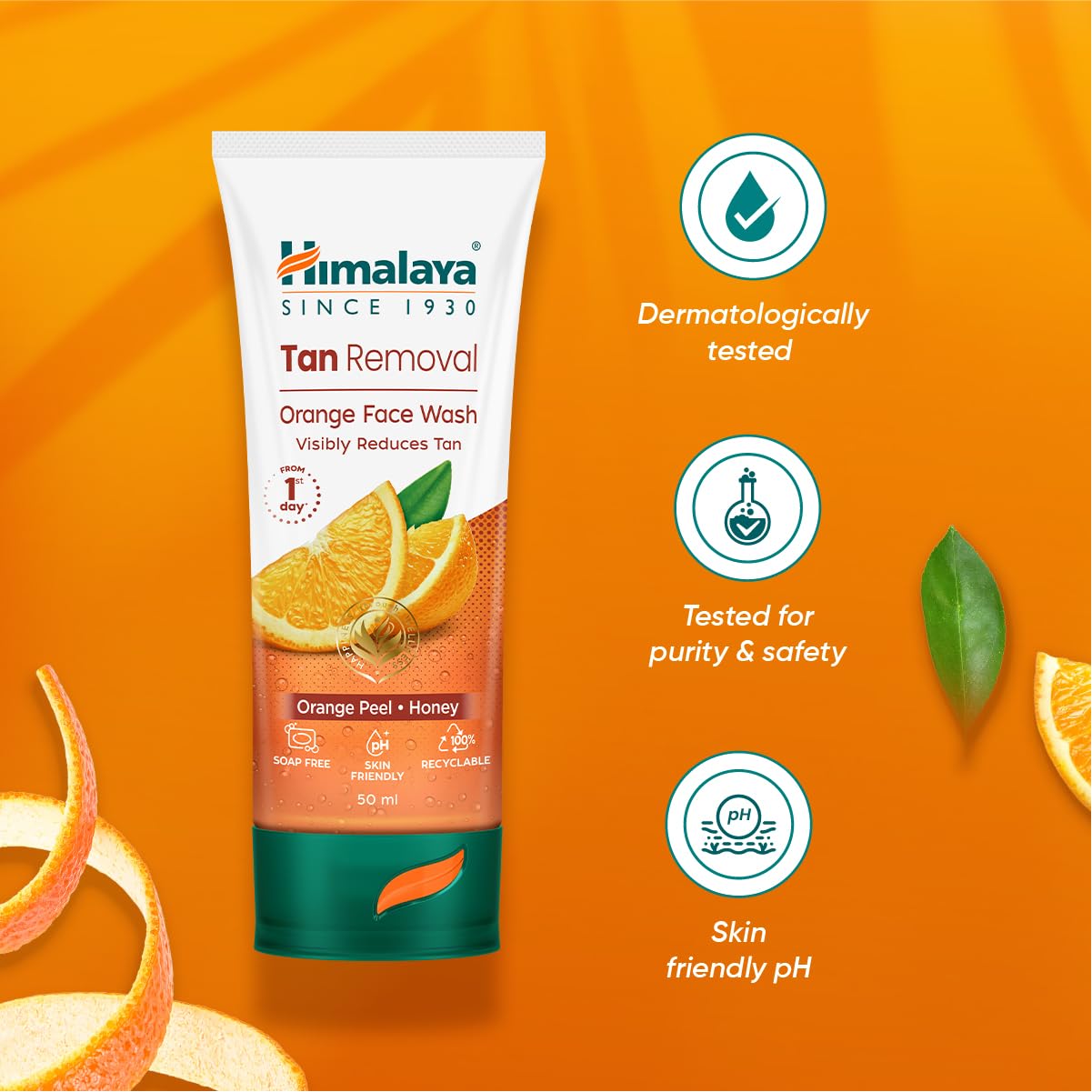 Himalaya Tan Removal Orange Face Wash, 50ml – view 5