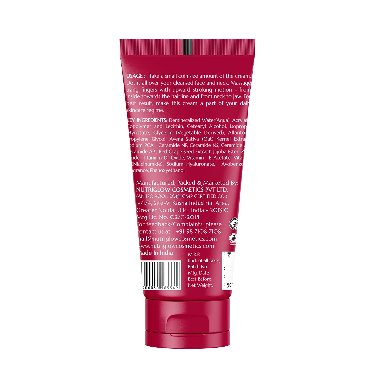 NutriGlow NATURAL'S Advanced Pro Formula Wine Day Cream for Brighter, Glowing Skin (50 g) – view 2