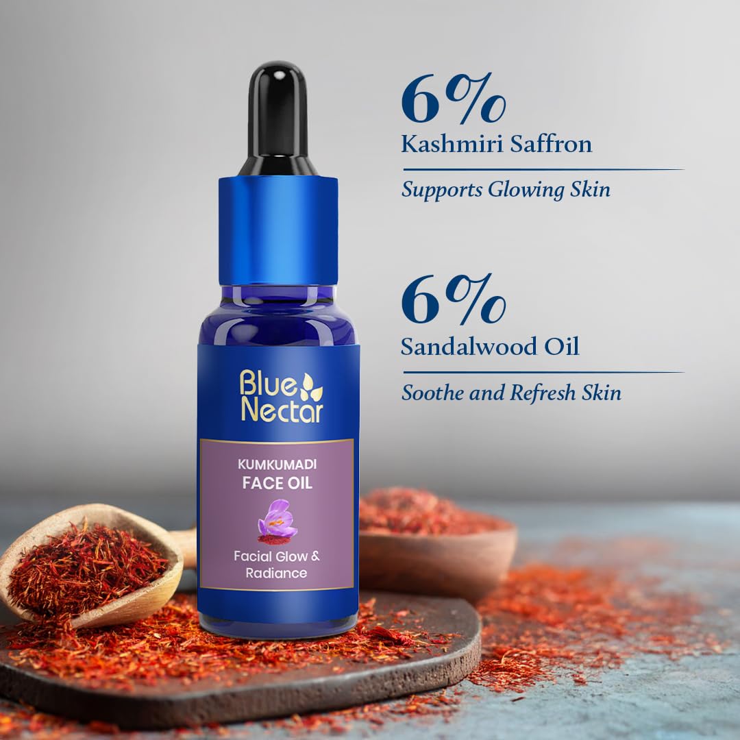 Blue Nectar Rose Quartz Gua Sha for Face with Kumkumadi Oil – view 2