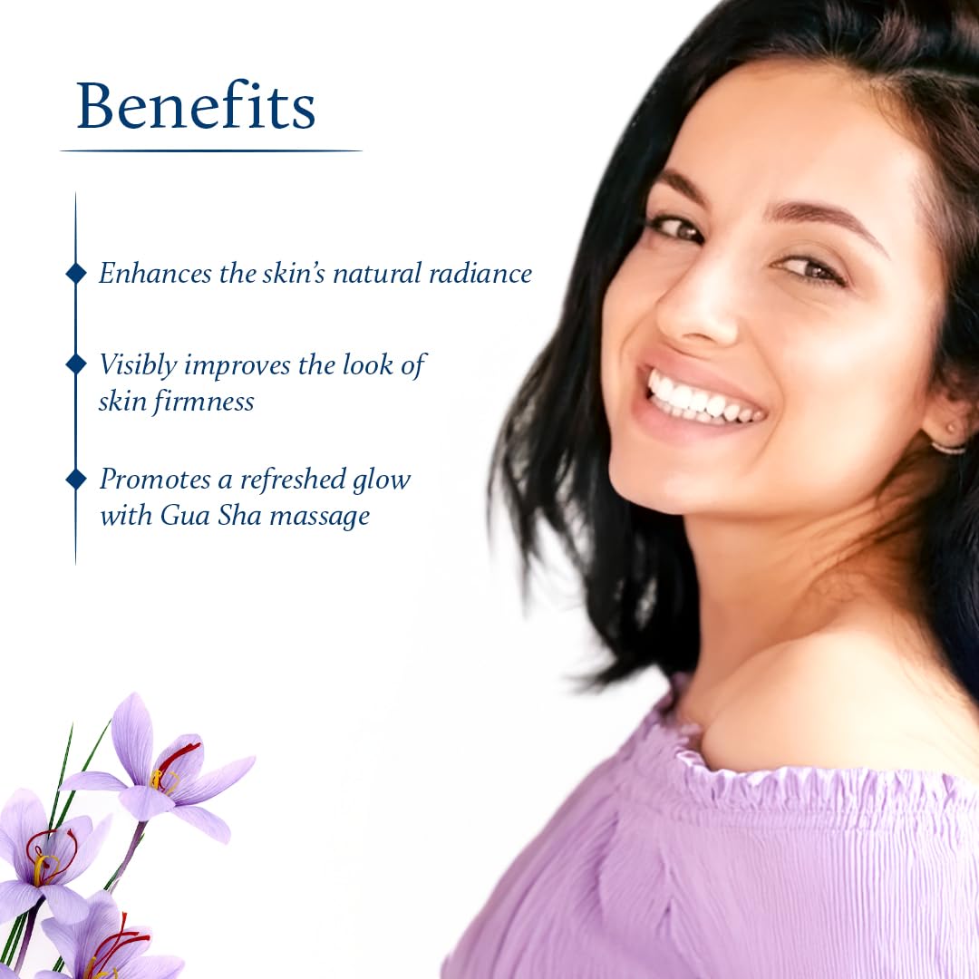Blue Nectar Rose Quartz Gua Sha for Face with Kumkumadi Oil – view 5