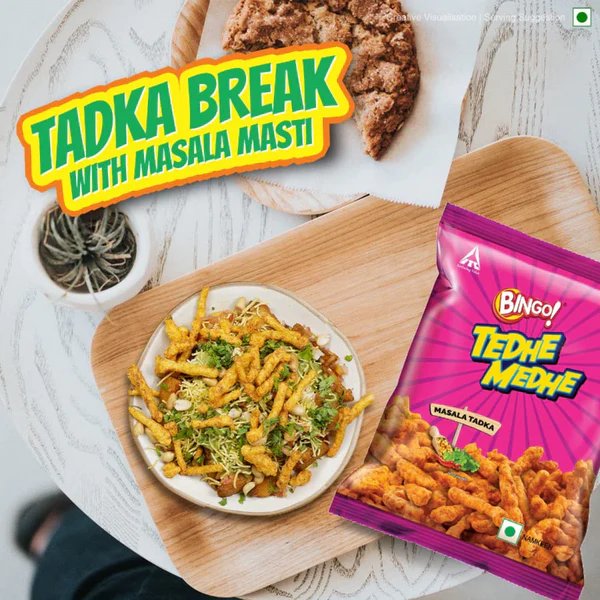 Tedhe Medhe - Masala Tadka 80gm – view 2